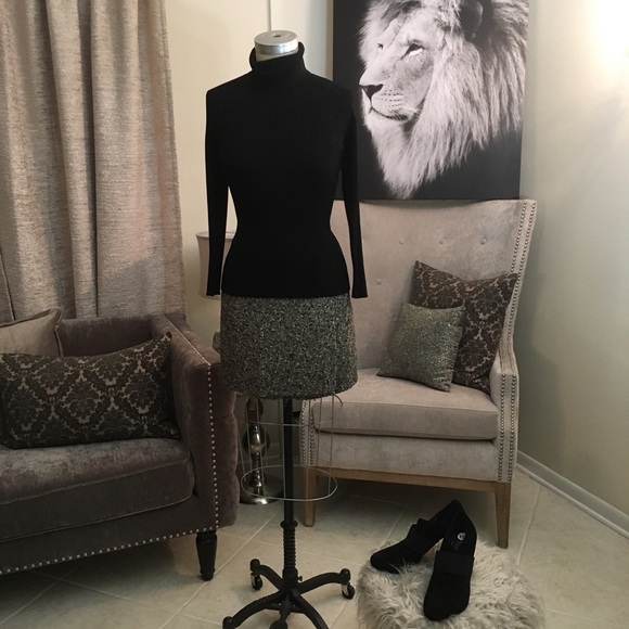 INC Metallic Mini Skirt - Picture 2 of 8